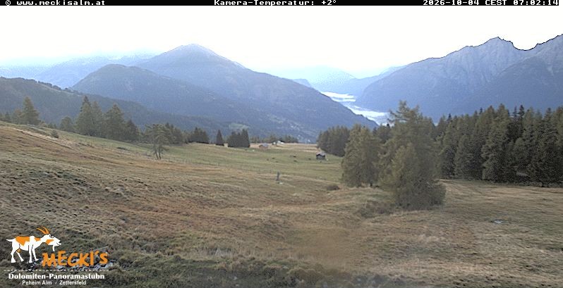 Archiv Foto Webcam Blick von Mecki's Alm Hütte auf der Faschingalm