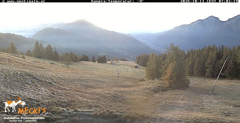Archiv Foto Webcam Blick von Mecki's Alm Hütte auf der Faschingalm