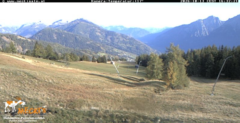 Archiv Foto Webcam Blick von Mecki's Alm Hütte auf der Faschingalm