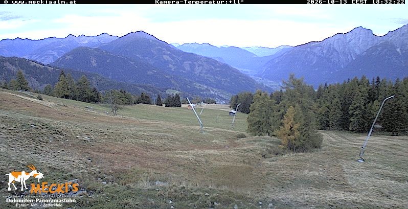 Archiv Foto Webcam Blick von Mecki's Alm Hütte auf der Faschingalm