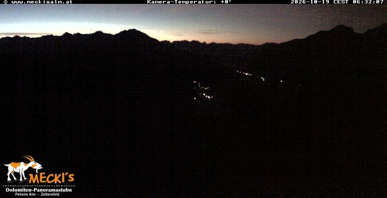 Archiv Foto Webcam Blick von Mecki's Alm Hütte auf der Faschingalm