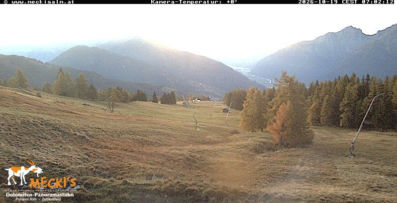 Archiv Foto Webcam Blick von Mecki's Alm Hütte auf der Faschingalm