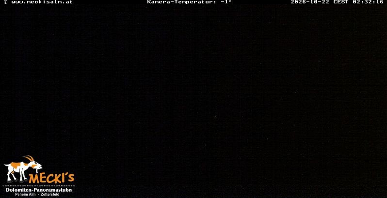 Archiv Foto Webcam Blick von Mecki's Alm Hütte auf der Faschingalm