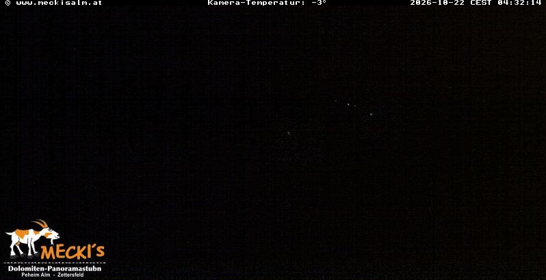 Archiv Foto Webcam Blick von Mecki's Alm Hütte auf der Faschingalm