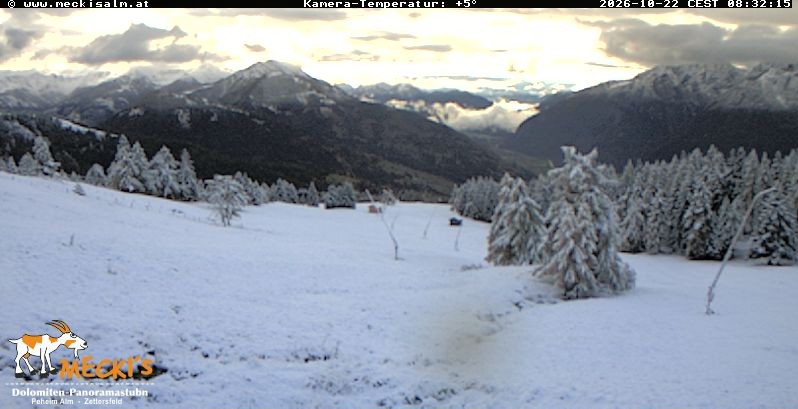 Archiv Foto Webcam Blick von Mecki's Alm Hütte auf der Faschingalm