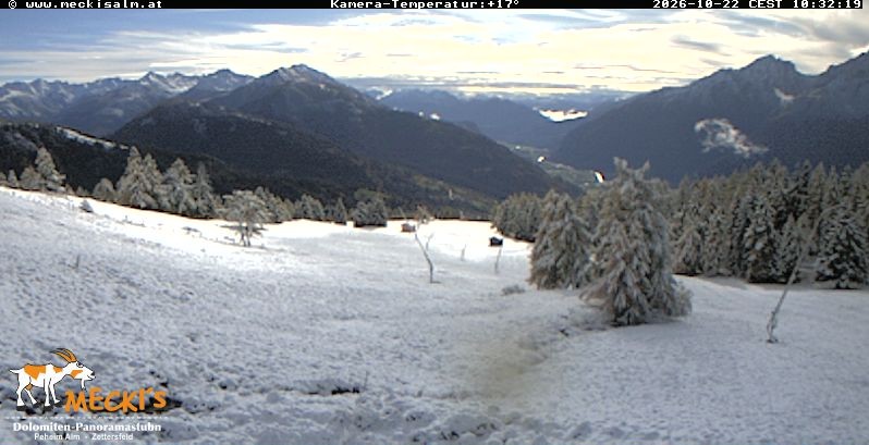 Archiv Foto Webcam Blick von Mecki's Alm Hütte auf der Faschingalm