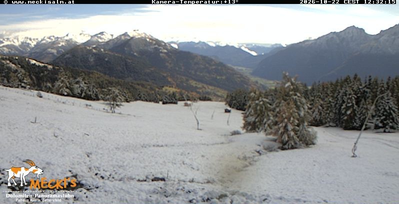 Archiv Foto Webcam Blick von Mecki's Alm Hütte auf der Faschingalm