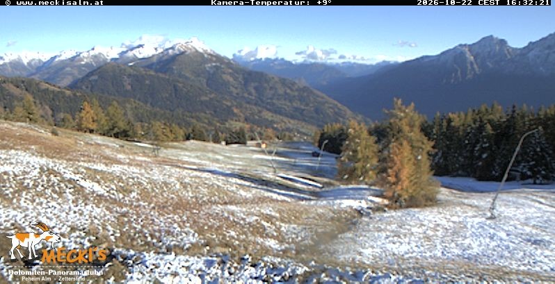 Archiv Foto Webcam Blick von Mecki's Alm Hütte auf der Faschingalm