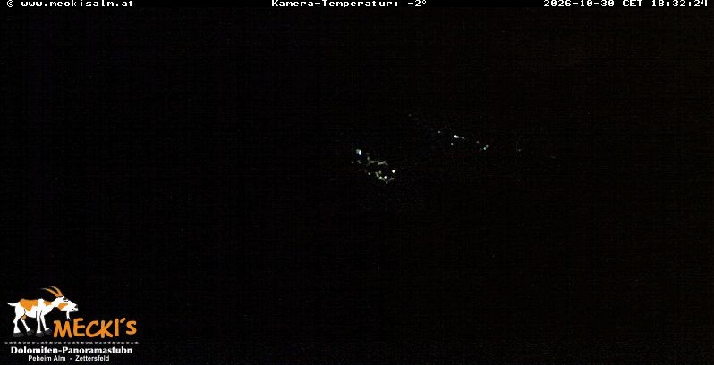 Archiv Foto Webcam Blick von Mecki's Alm Hütte auf der Faschingalm