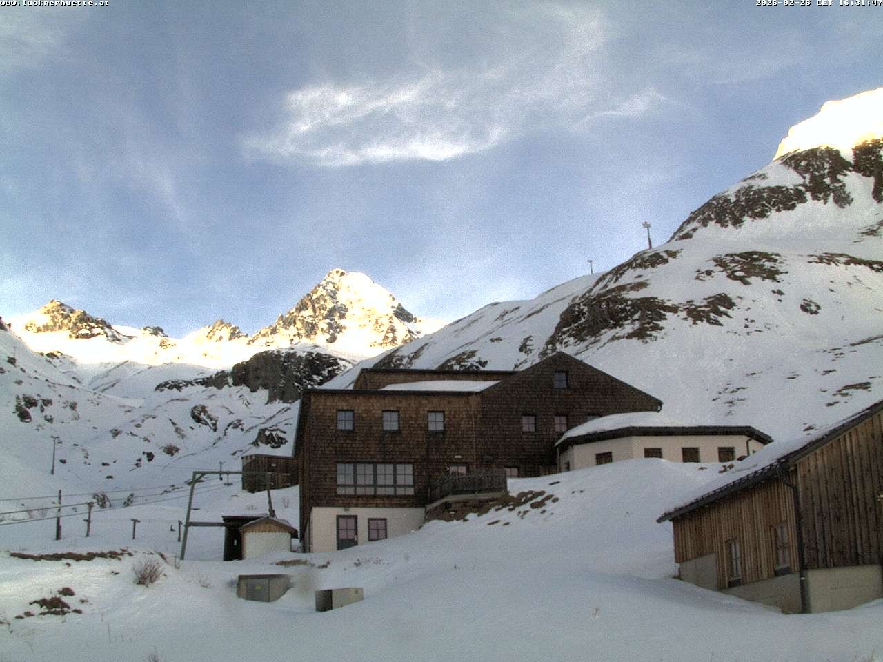 Archived image Webcam Luckner mountain hut at Großglockner