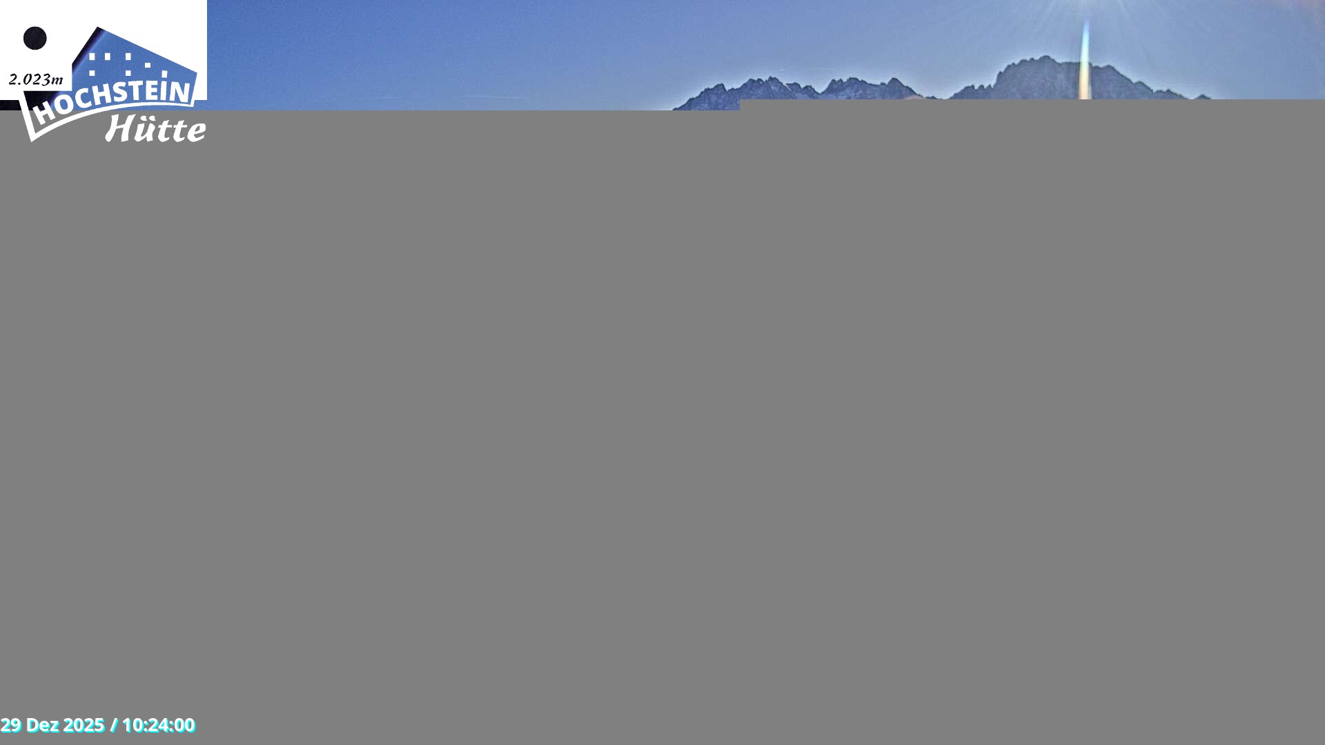 Archiv Foto Webcam Sicht von der Hochsteinhütte auf 2057 Meter