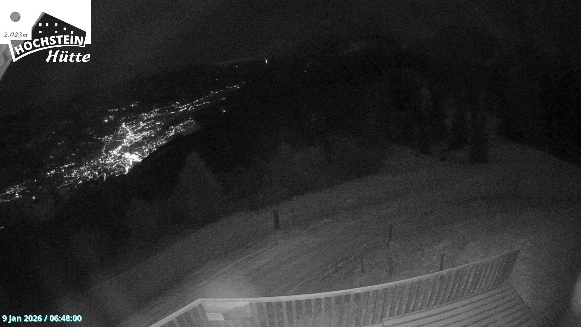 Archiv Foto Webcam Sicht von der Hochsteinhütte auf 2057 Meter