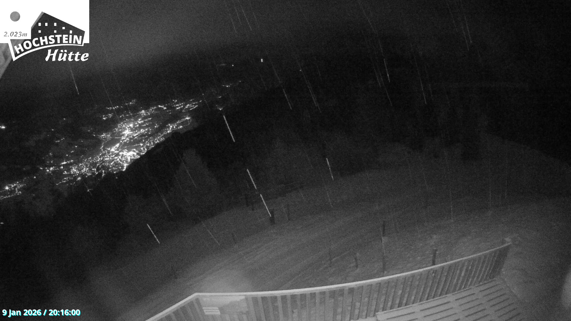 Archiv Foto Webcam Sicht von der Hochsteinhütte auf 2057 Meter