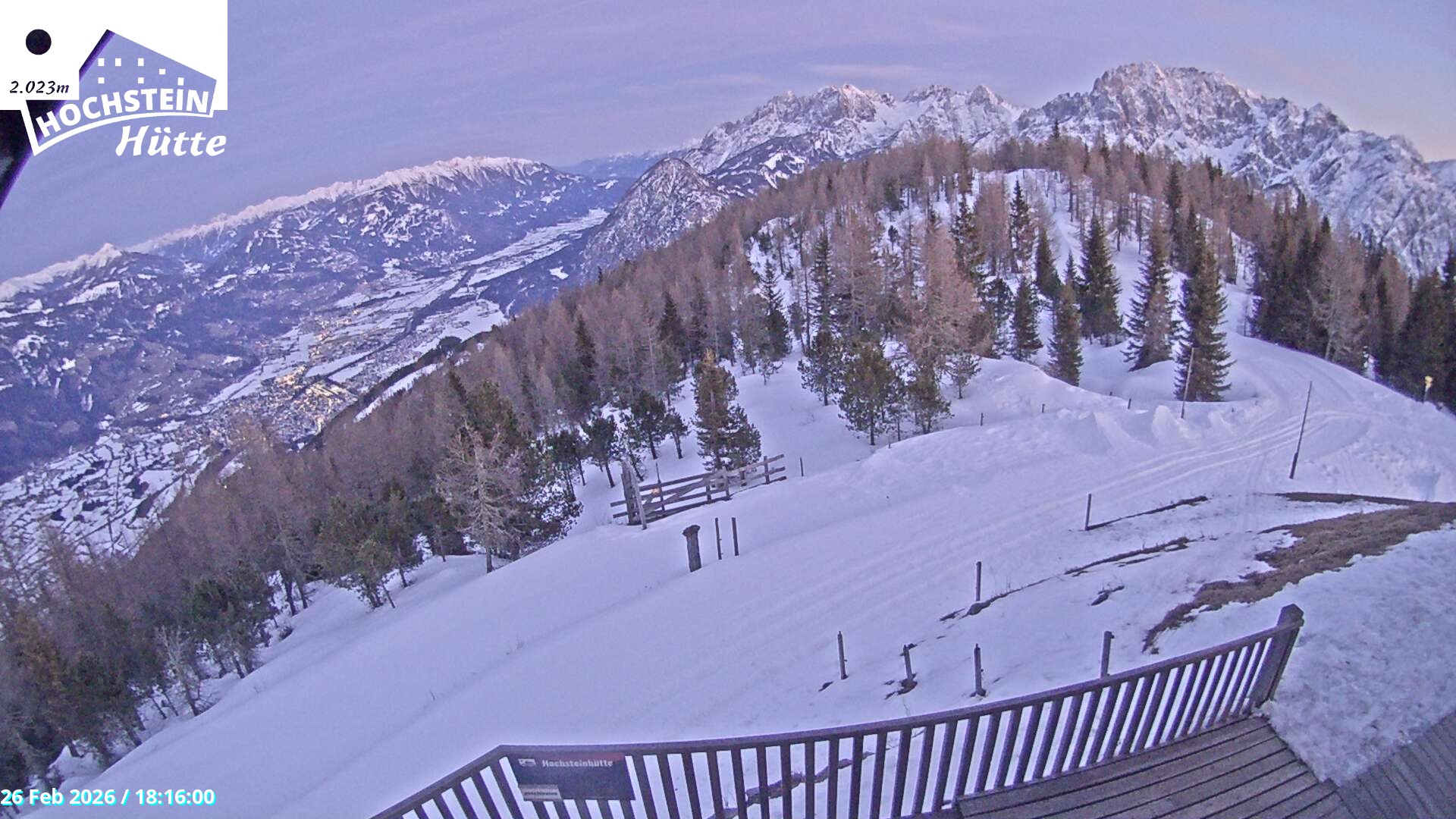 Archived image Webcam "Hochstein" mountain hut