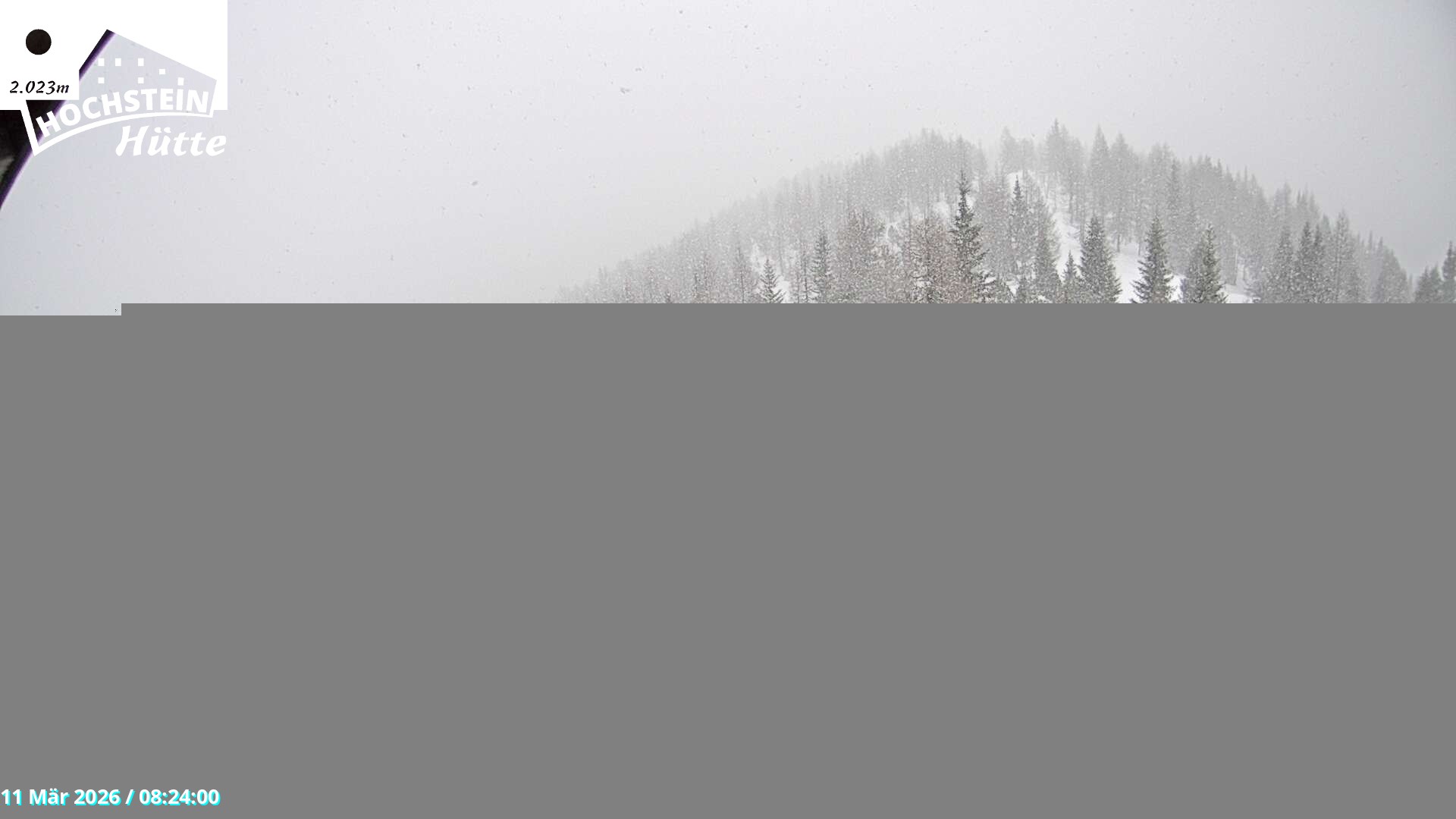 Archiv Foto Webcam Sicht von der Hochsteinhütte auf 2057 Meter