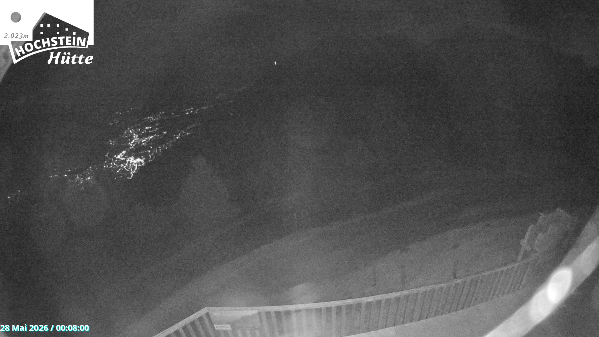 Archiv Foto Webcam Sicht von der Hochsteinhütte auf 2057 Meter