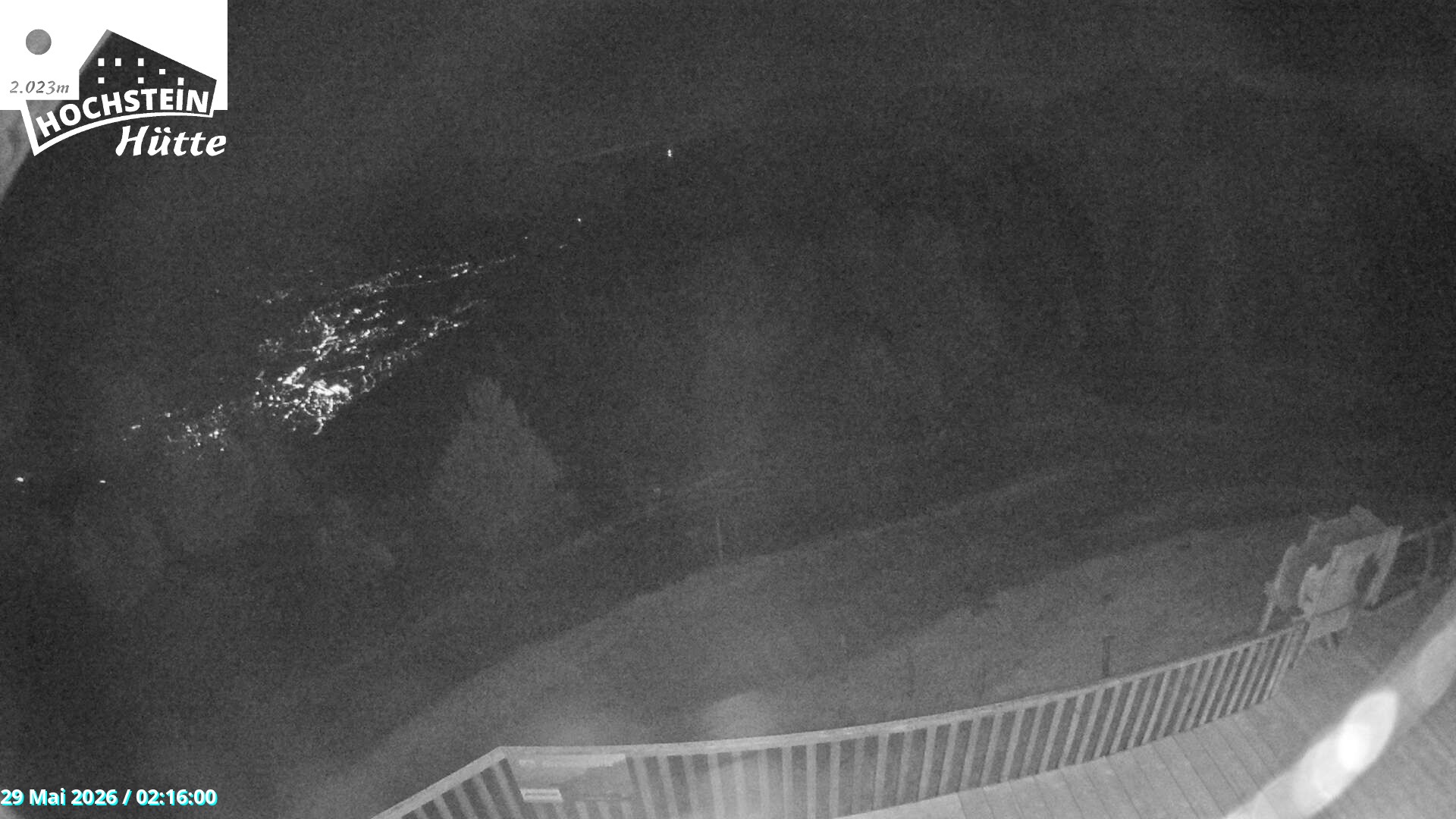 Archiv Foto Webcam Sicht von der Hochsteinhütte auf 2057 Meter
