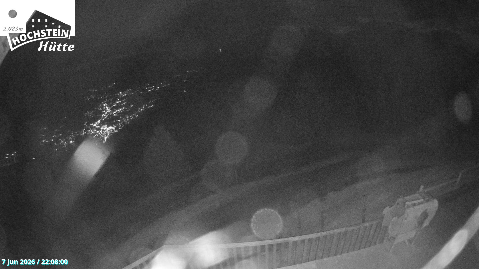 Archiv Foto Webcam Sicht von der Hochsteinhütte auf 2057 Meter