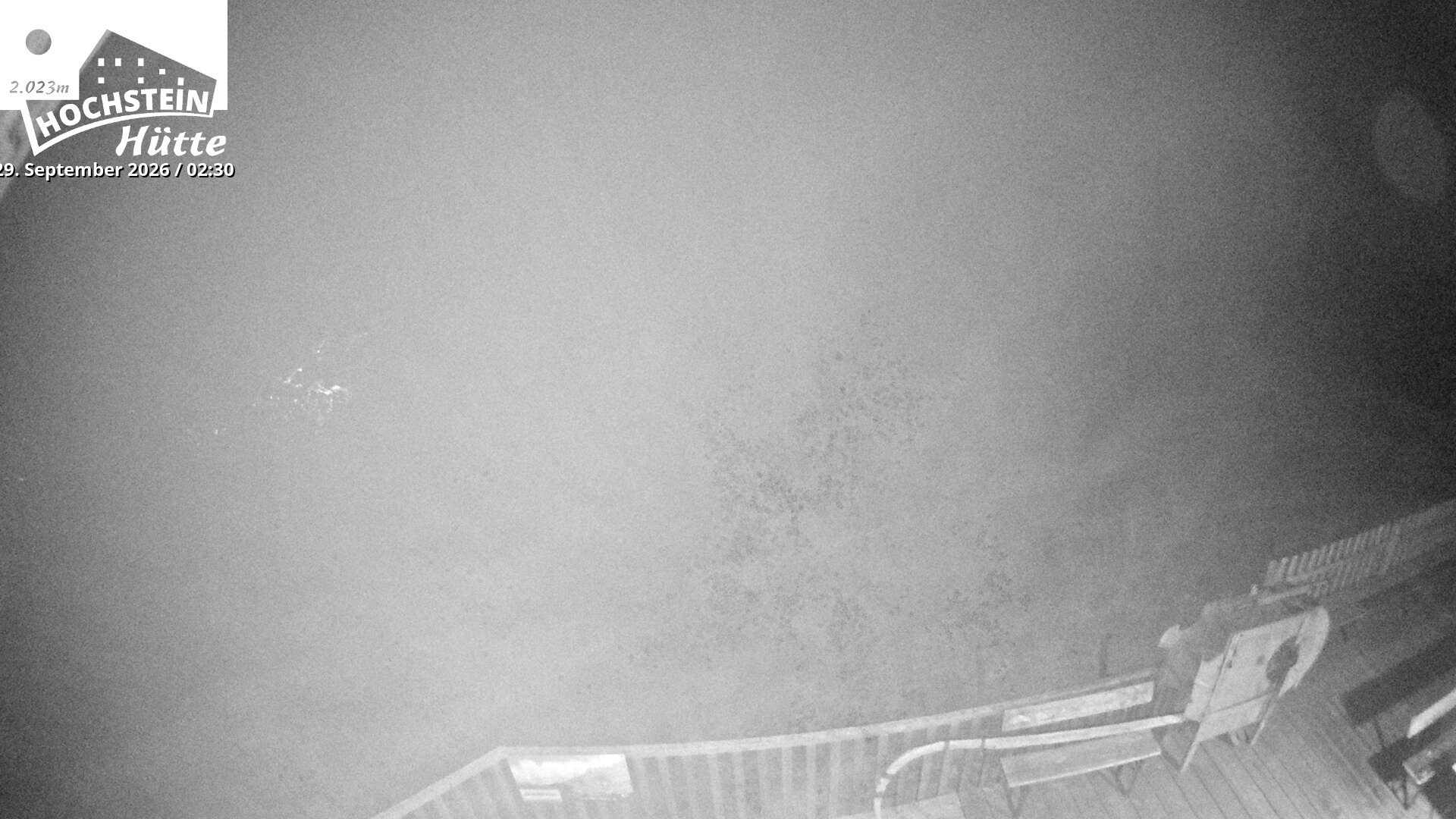 Archiv Foto Webcam Sicht von der Hochsteinhütte auf 2057 Meter