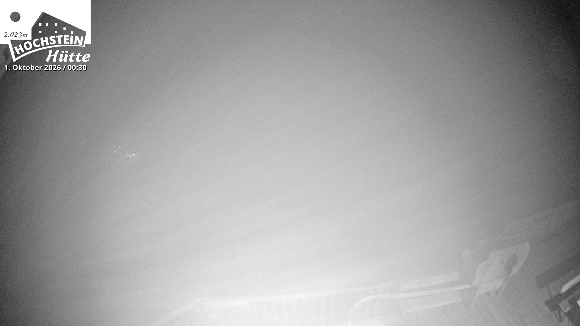 Archiv Foto Webcam Sicht von der Hochsteinhütte auf 2057 Meter