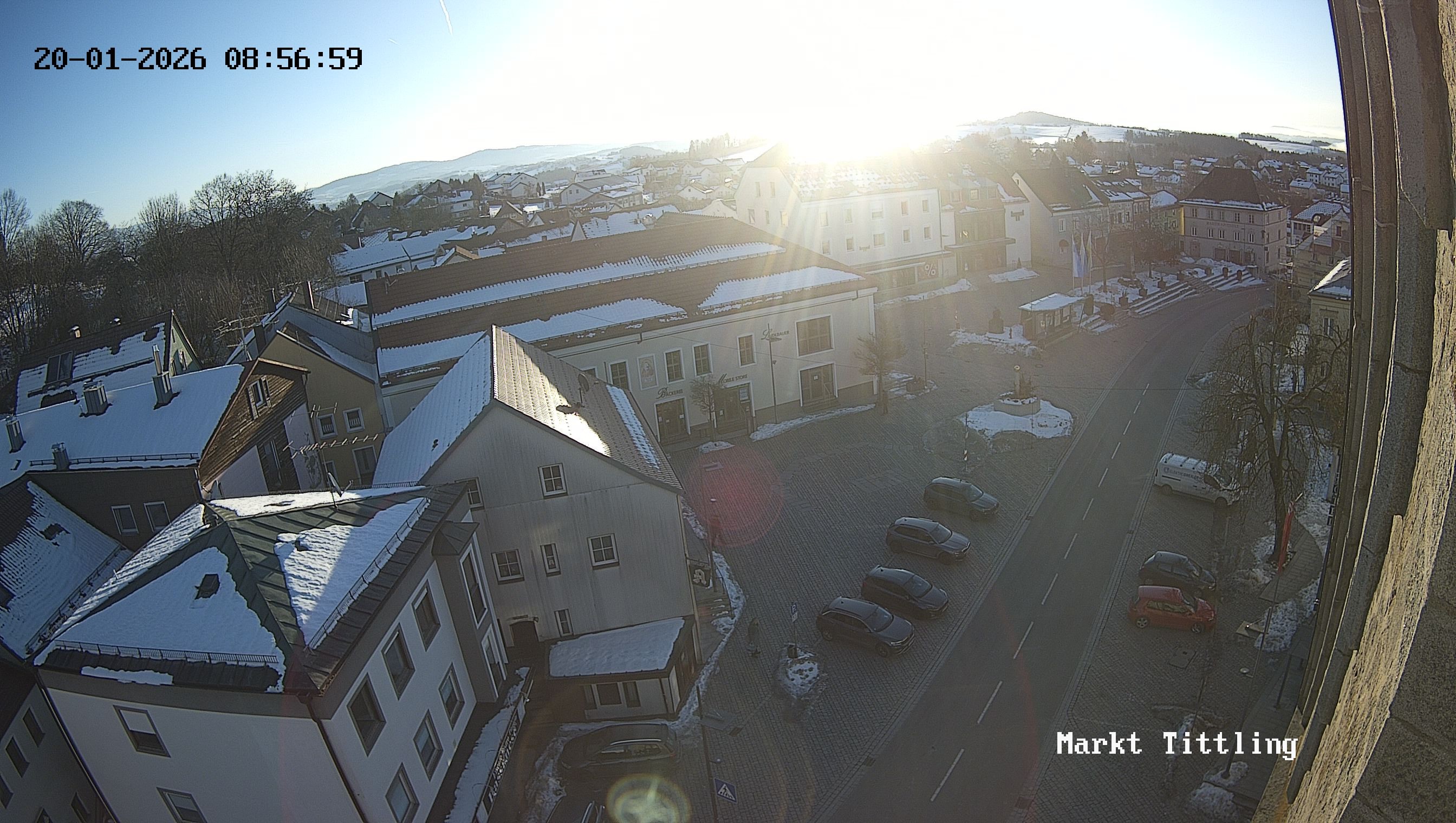 Archiv Foto Webcam Marktplatz in Tittling