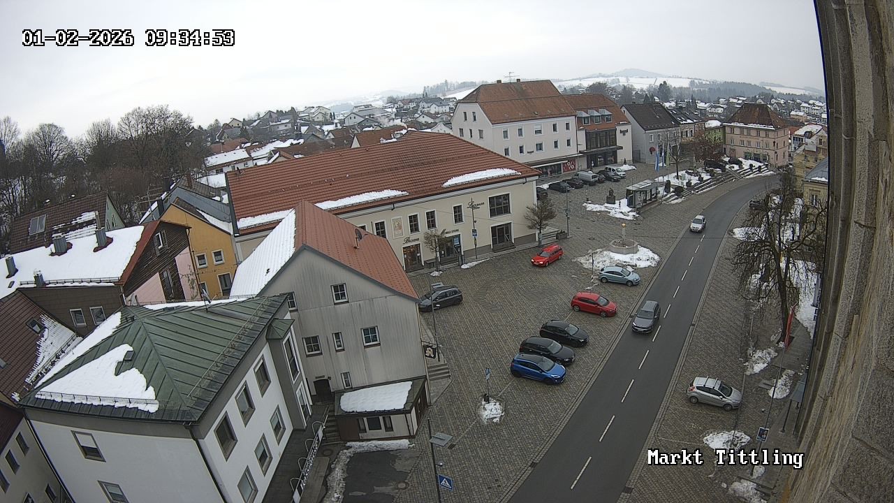 Archiv Foto Webcam Marktplatz in Tittling
