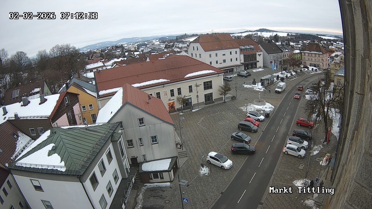 Archiv Foto Webcam Marktplatz in Tittling