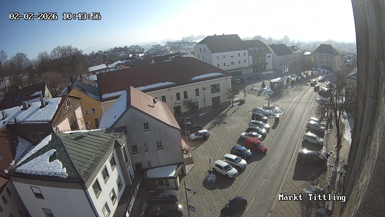 Archiv Foto Webcam Marktplatz in Tittling