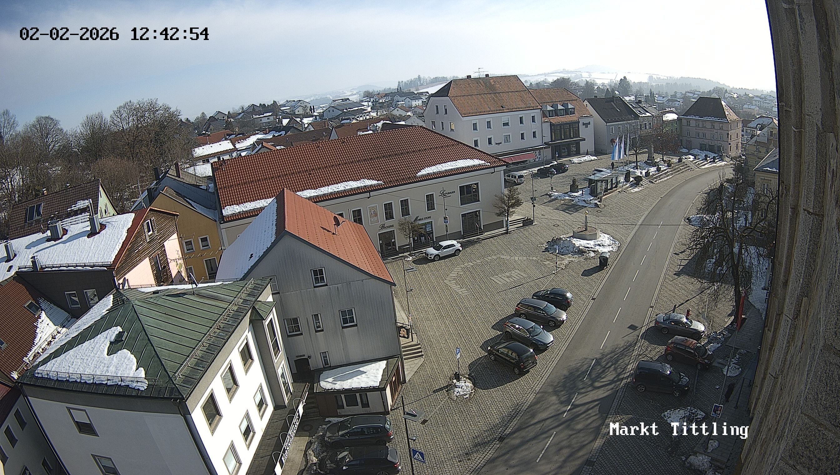Archiv Foto Webcam Marktplatz in Tittling