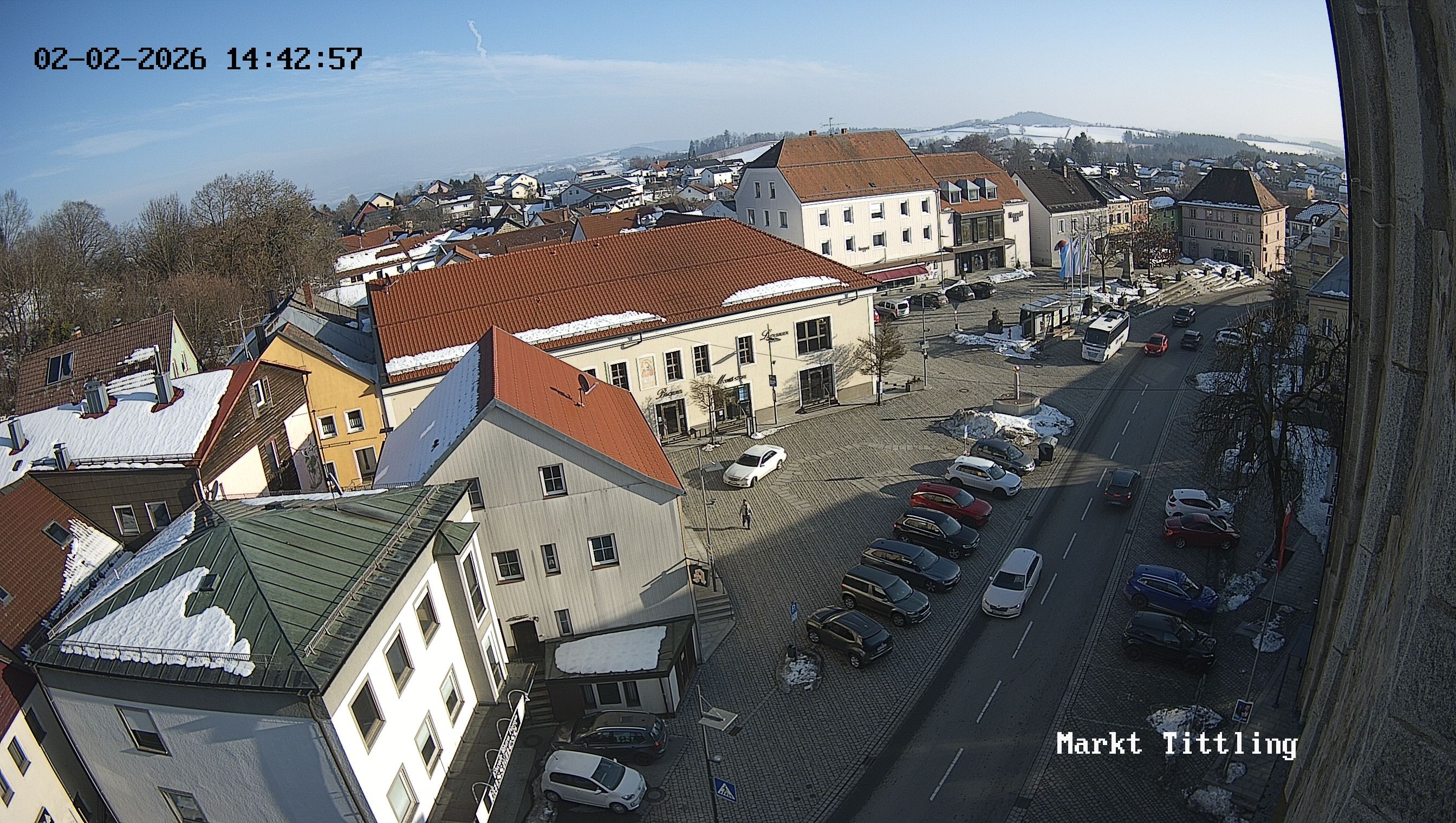 Archiv Foto Webcam Marktplatz in Tittling