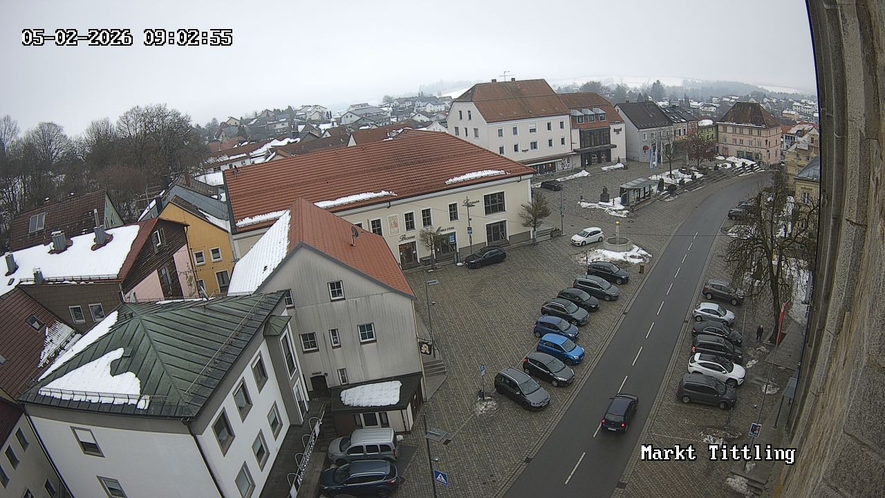 Archiv Foto Webcam Marktplatz in Tittling