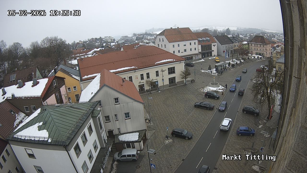 Archiv Foto Webcam Marktplatz in Tittling