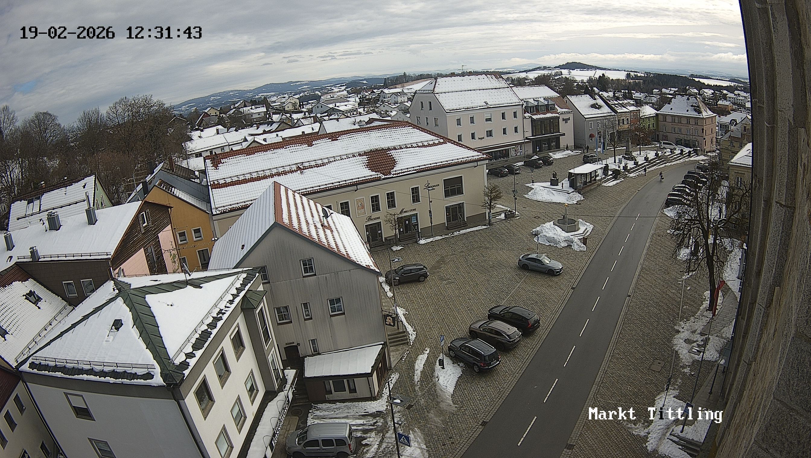 Archiv Foto Webcam Marktplatz in Tittling