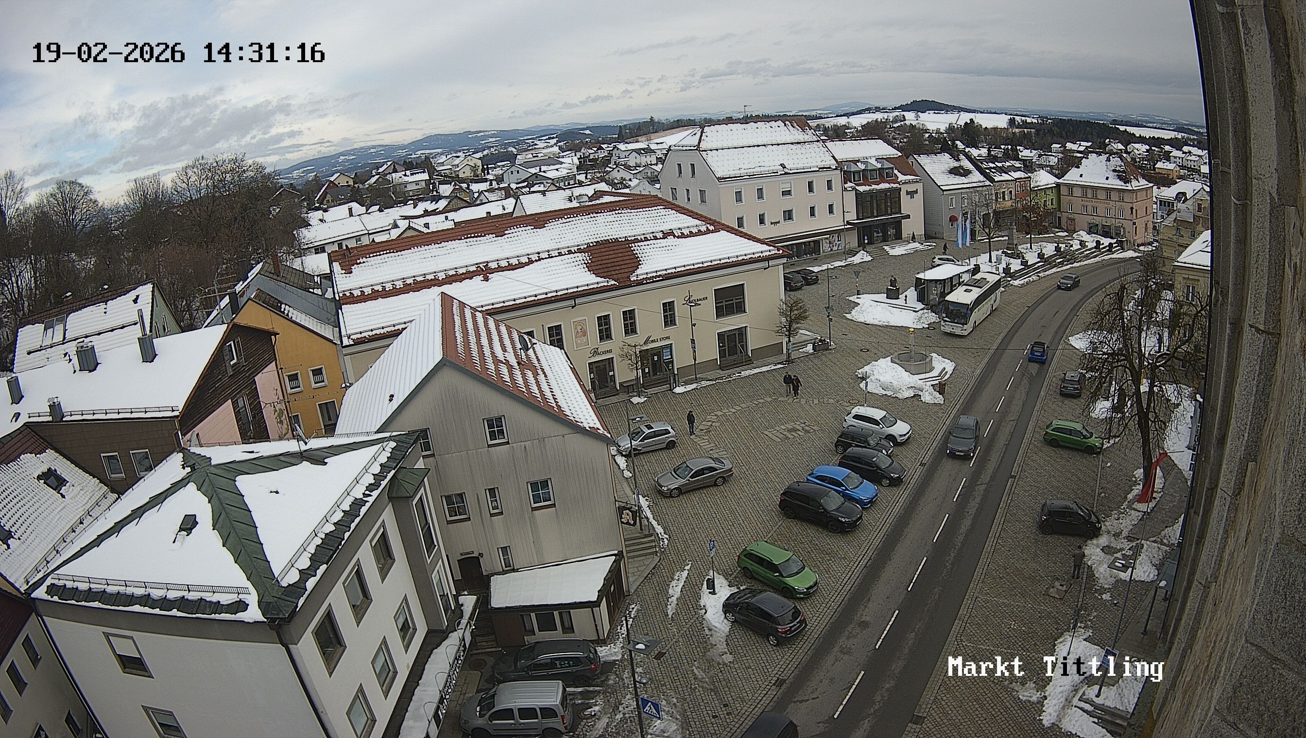 Archiv Foto Webcam Marktplatz in Tittling
