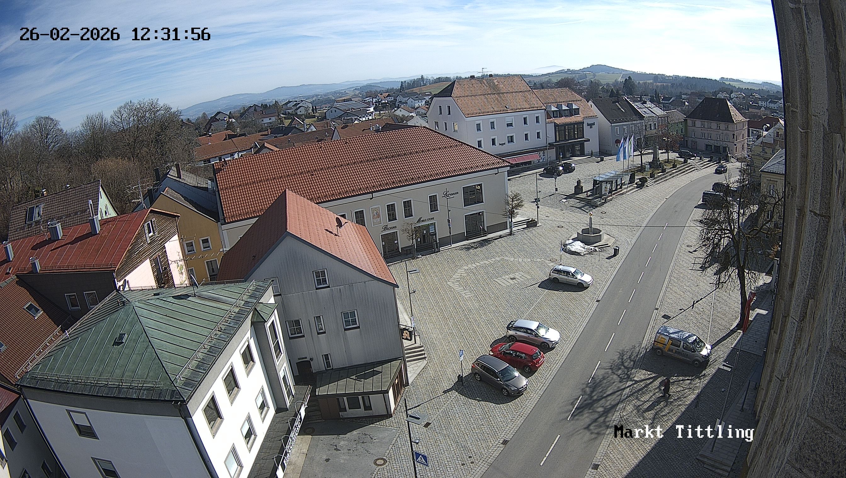 Archiv Foto Webcam Marktplatz in Tittling