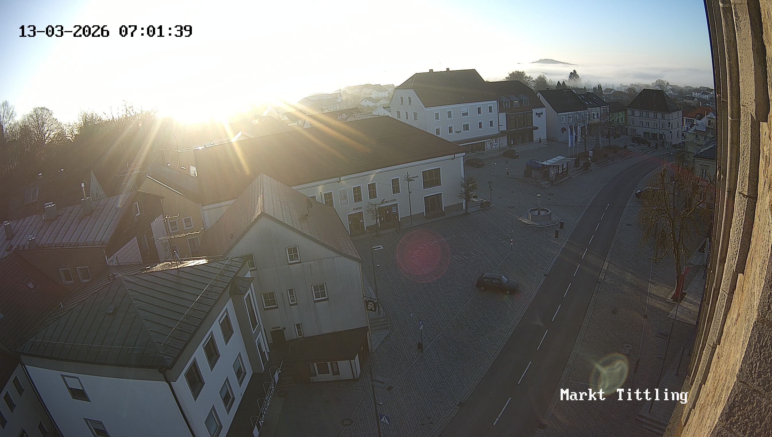 Archiv Foto Webcam Marktplatz in Tittling