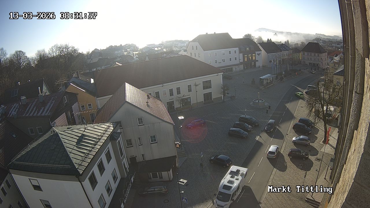 Archiv Foto Webcam Marktplatz in Tittling