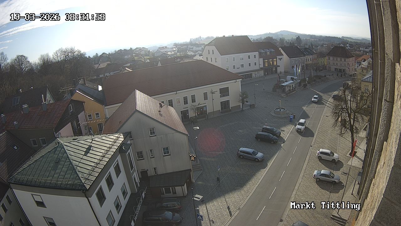 Archiv Foto Webcam Marktplatz in Tittling