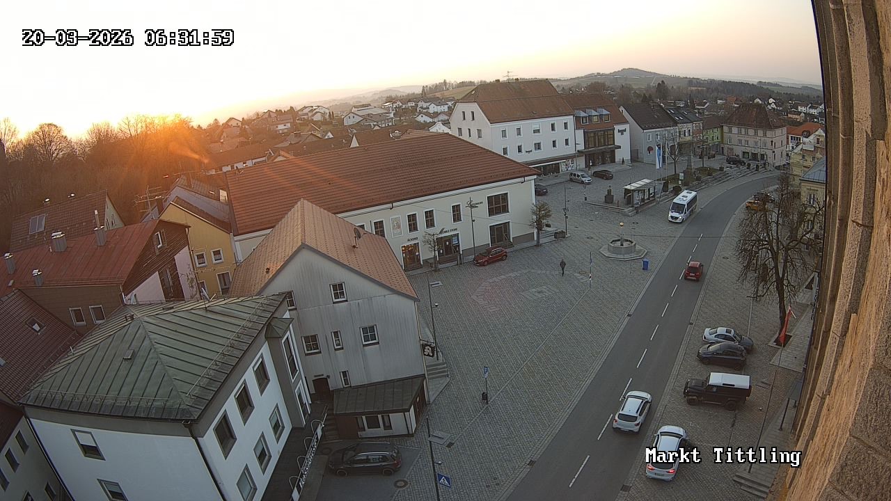 Archiv Foto Webcam Marktplatz in Tittling