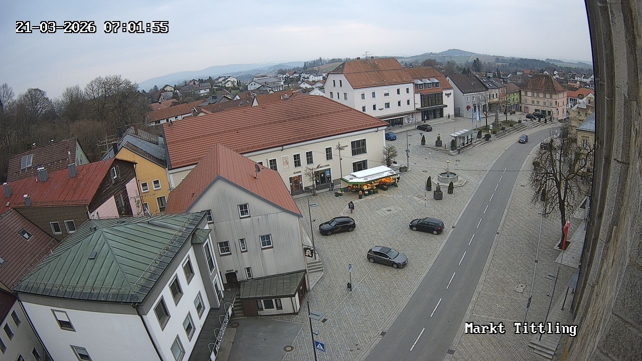 Archiv Foto Webcam Marktplatz in Tittling