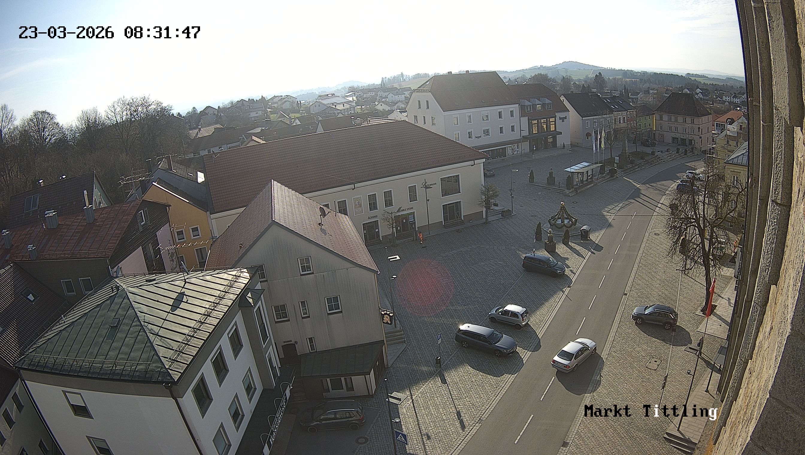 Archiv Foto Webcam Marktplatz in Tittling