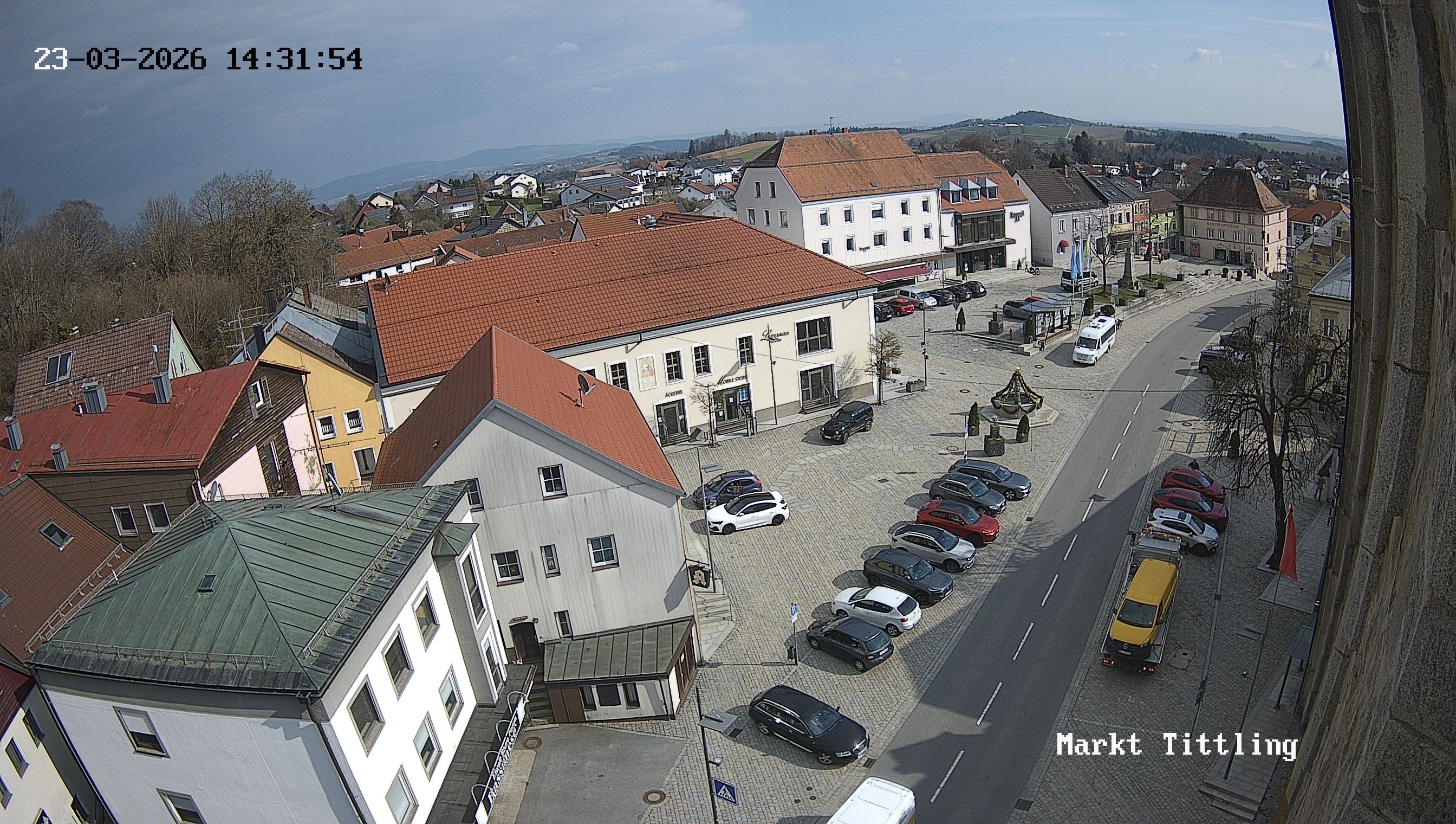 Archiv Foto Webcam Marktplatz in Tittling