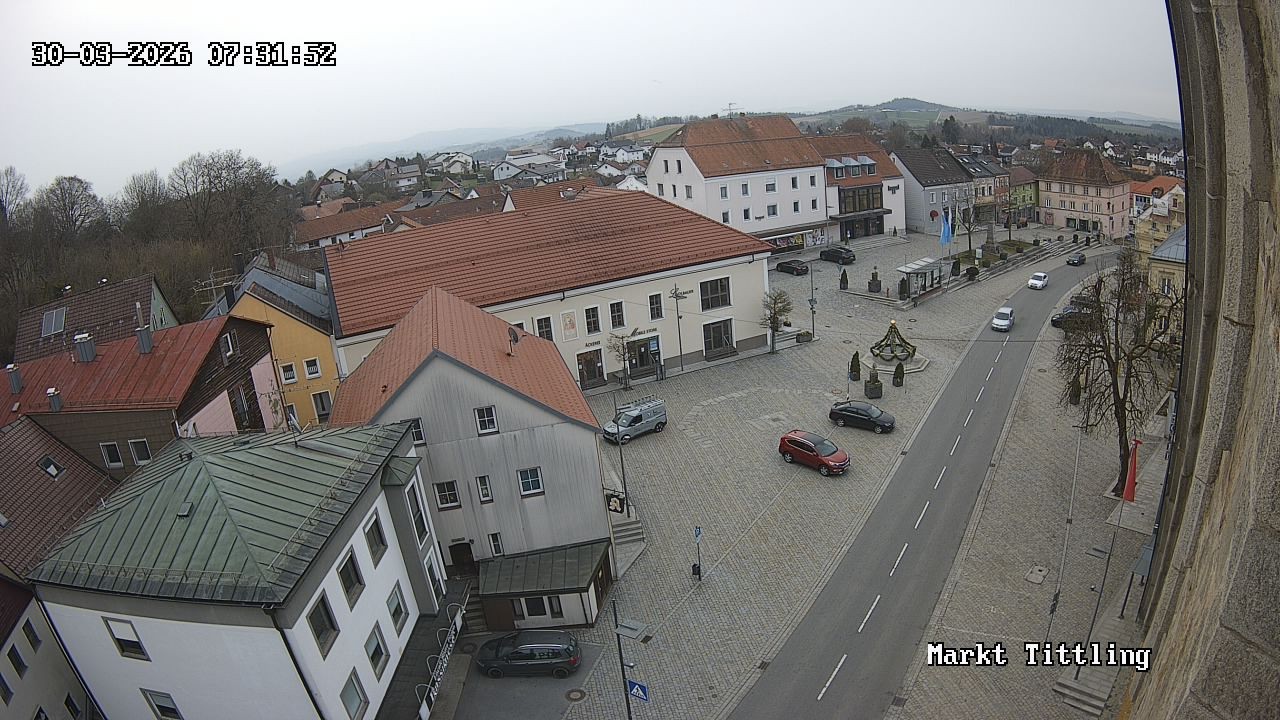 Archiv Foto Webcam Marktplatz in Tittling