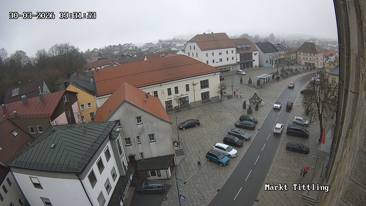 Archiv Foto Webcam Marktplatz in Tittling