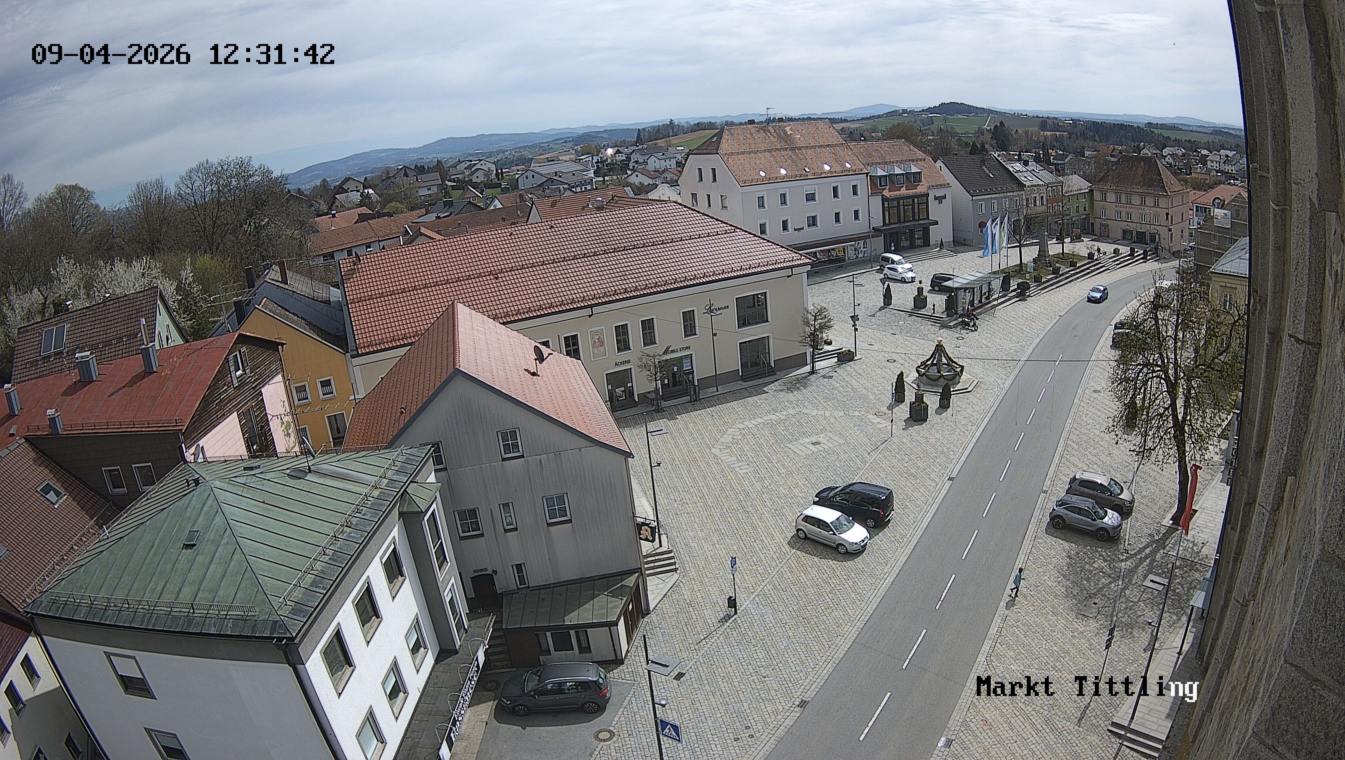 Archiv Foto Webcam Marktplatz in Tittling