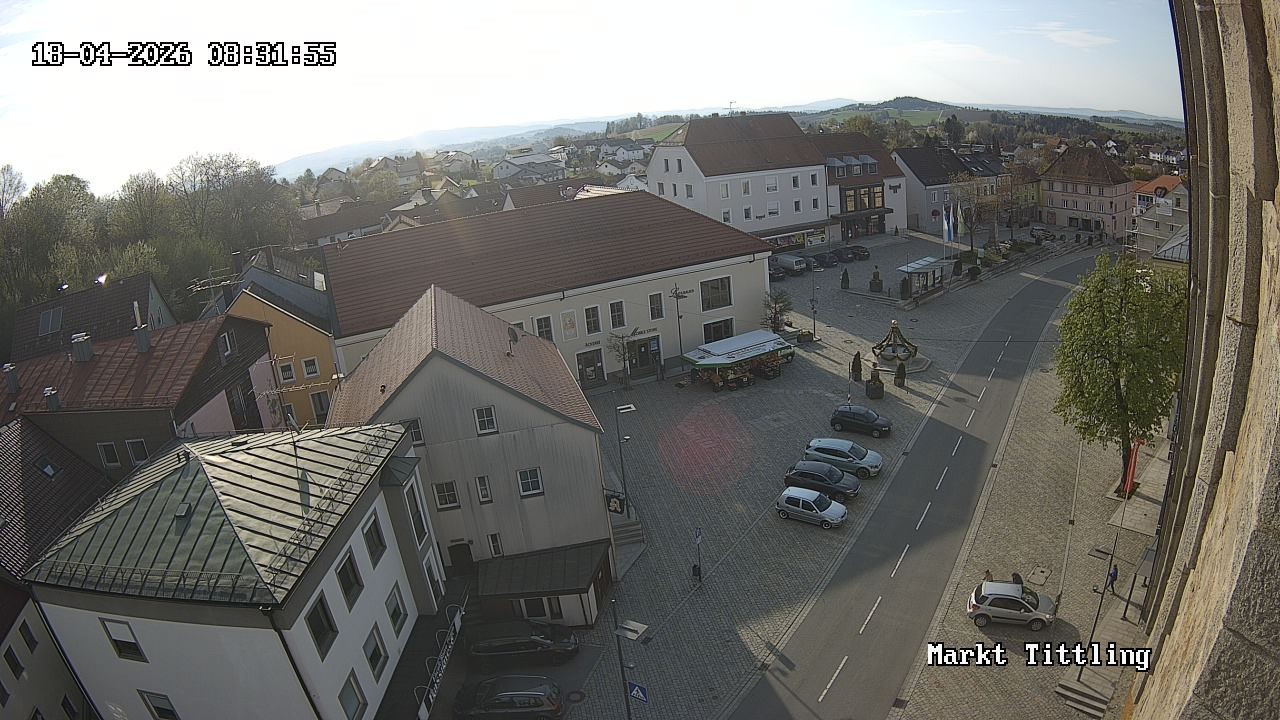 Archiv Foto Webcam Marktplatz in Tittling