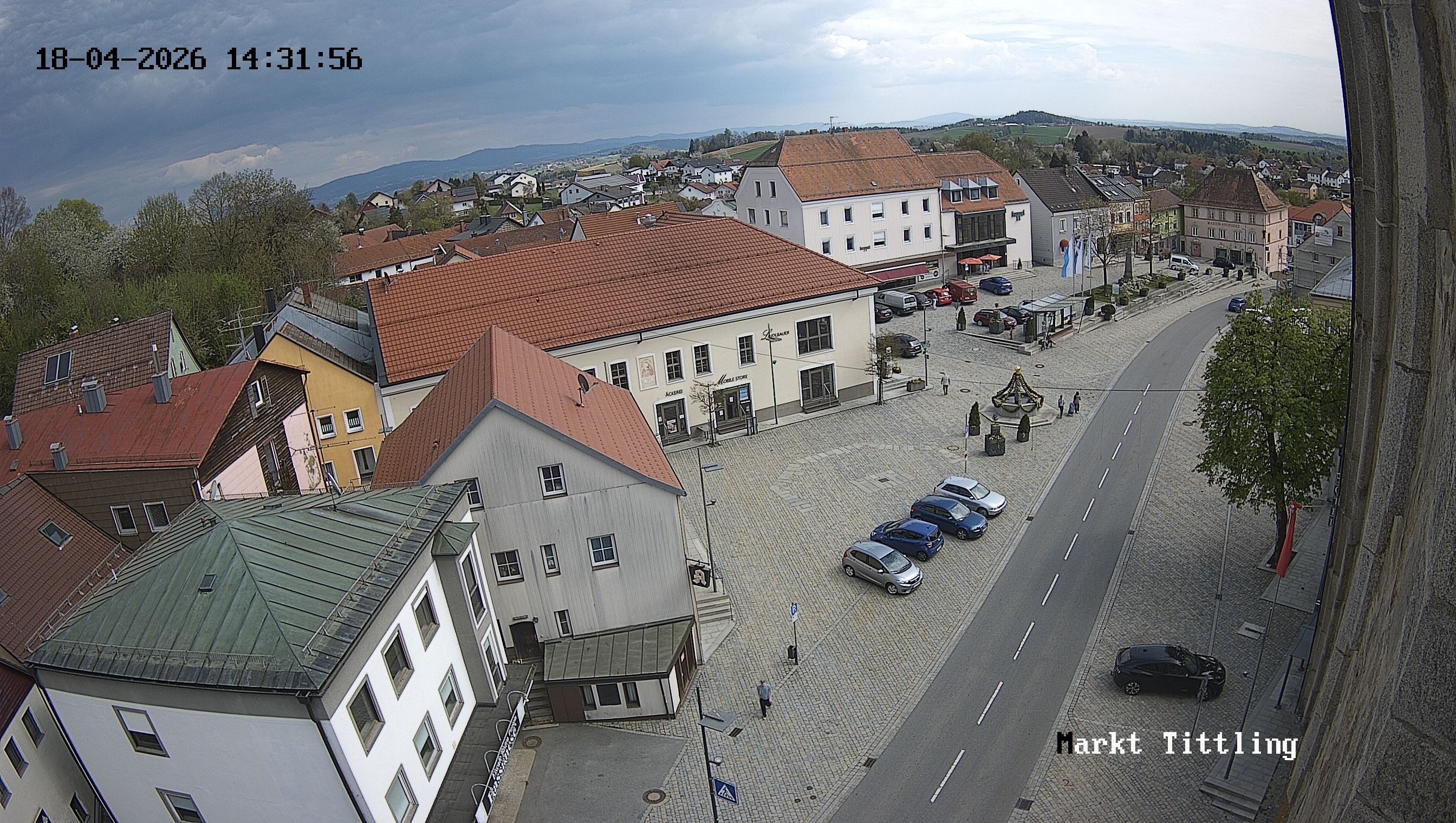 Archiv Foto Webcam Marktplatz in Tittling