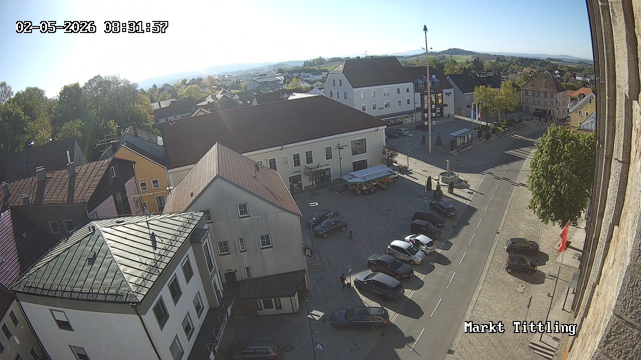 Archiv Foto Webcam Marktplatz in Tittling
