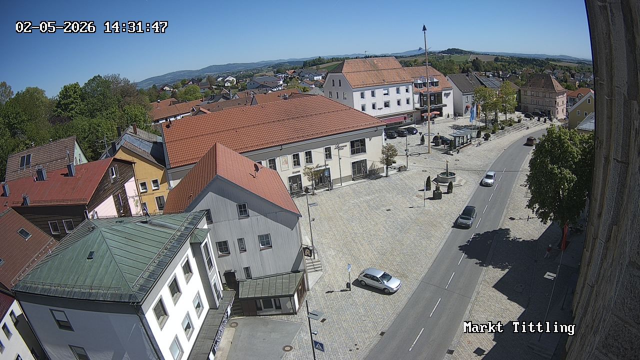 Archiv Foto Webcam Marktplatz in Tittling