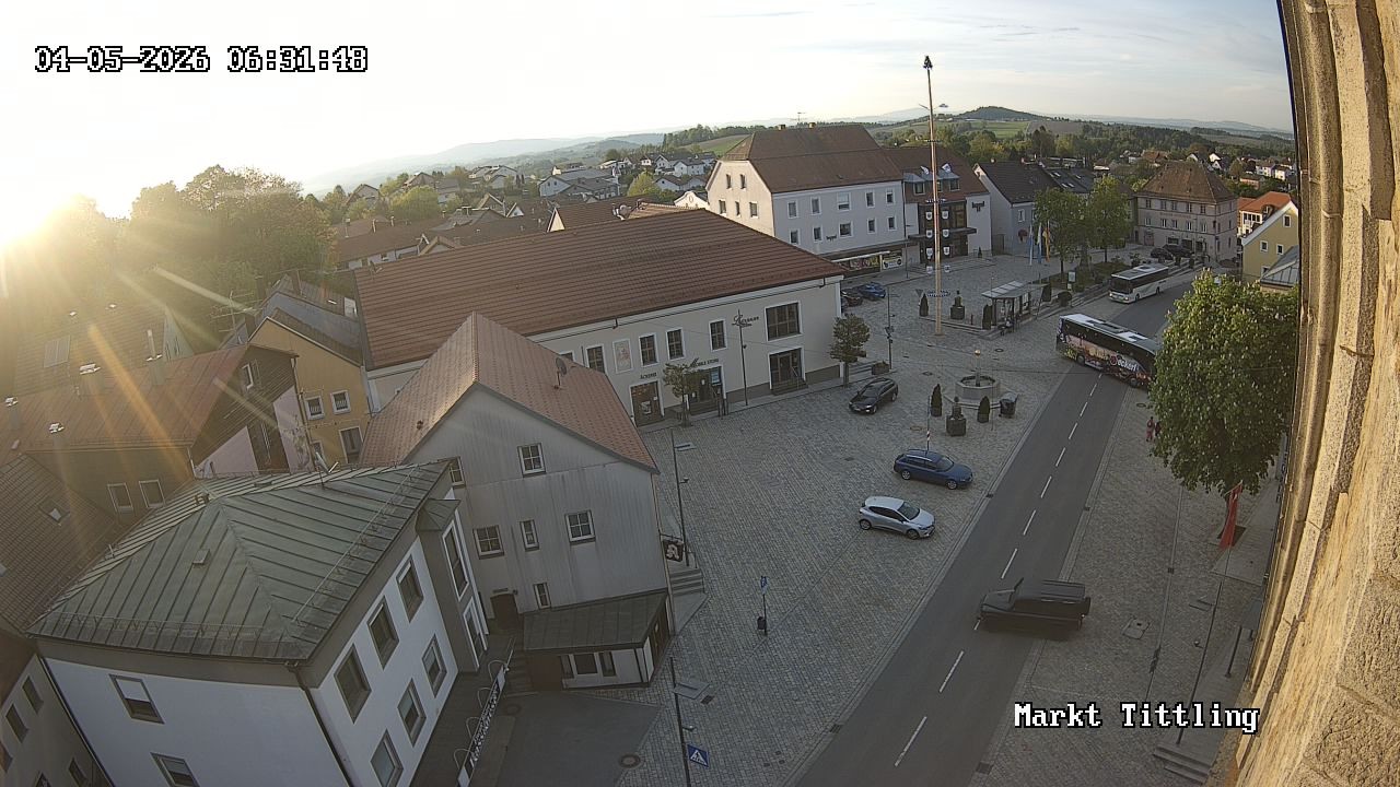 Archiv Foto Webcam Marktplatz in Tittling